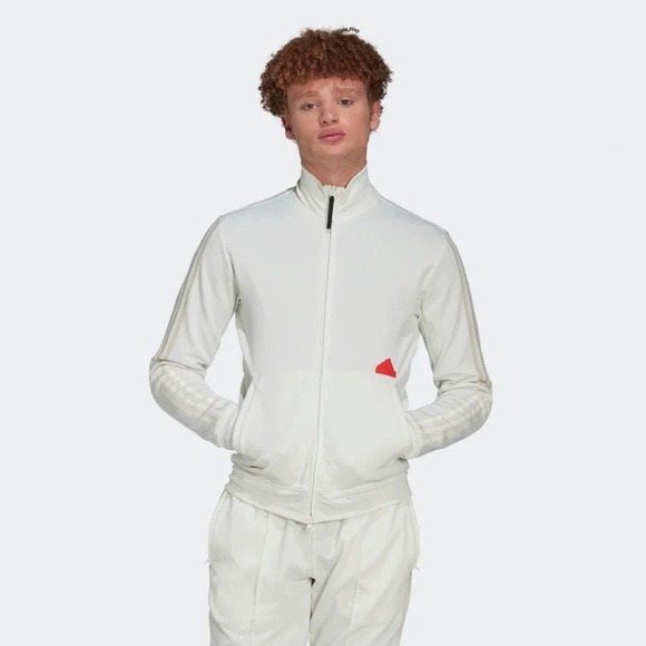 Adidas White Jacket 3 Stripes Collection 2022 - Picture 5 of 5